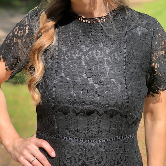 Black Lace Dress - Picture 3 of 8